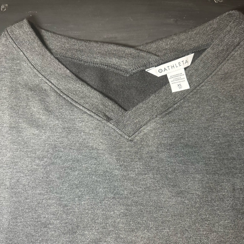 Athleta Coaster Luxe V-Neck Sweatshirt. NWT. - Picture 4 of 8